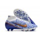 Nike Zoom Mercurial Superfly 9 Elite AG White Blue Gold