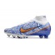 Nike Zoom Mercurial Superfly 9 Elite AG White Blue Gold