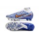 Nike Zoom Mercurial Superfly 9 Elite AG White Blue Gold