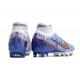 Nike Zoom Mercurial Superfly 9 Elite AG White Blue Gold