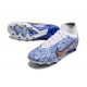 Nike Zoom Mercurial Superfly 9 Elite AG White Blue Gold