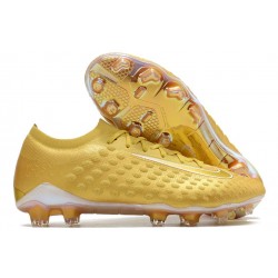 Neymar Personal 2014 New Nike HyperVenom Phantom FG Special Gold Volt Black