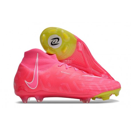 Nike Phantom Luna Elite NU FG Boots Pink Yellow