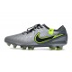Nike Tiempo Legend 10 Elite FG Boot Grey Black Green