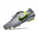 Nike Tiempo Legend 10 Elite FG Boot Grey Black Green
