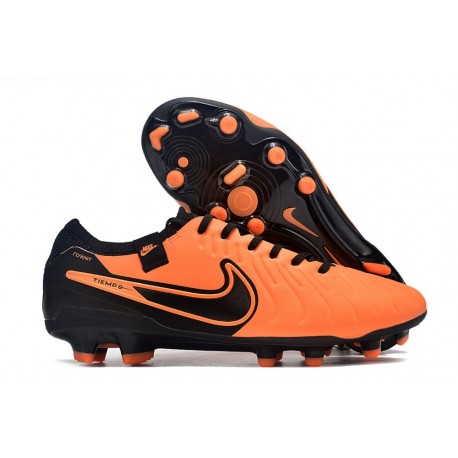 Nike Tiempo Legend 10 Elite FG Boot Orange Black