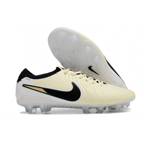 Nike Tiempo Legend 10 Elite FG Boot Lemonade Black