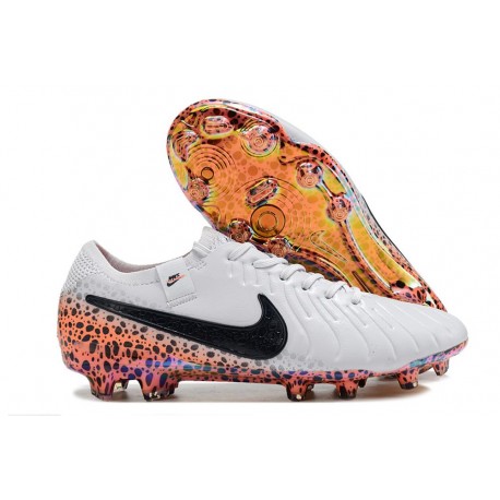 Nike Tiempo Legend 10 Elite FG Boot White Orange Black