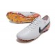 Nike Tiempo Legend 10 Elite FG Boot White Orange Black