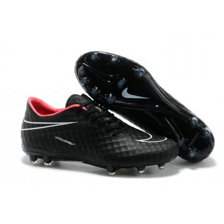nike phantom cleats black and red