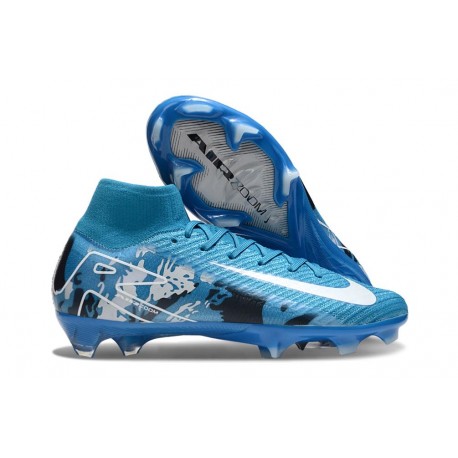 Nike Air Zoom Mercurial Superfly X Elite FG Cleat Blue White