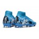 Nike Air Zoom Mercurial Superfly X Elite FG Cleat Blue White