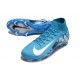 Nike Air Zoom Mercurial Superfly X Elite FG Cleat Blue White