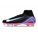 Nike Air Zoom Mercurial Superfly X Elite FG Cleat Black White Pink