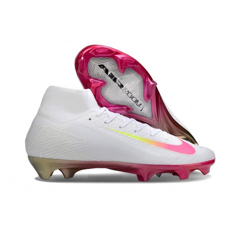 Nike Air Zoom Mercurial Superfly X Elite FG Cleat White Pink