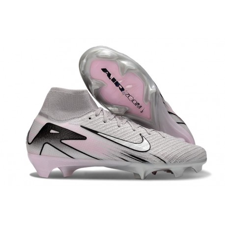 Nike Air Zoom Mercurial Superfly X Elite FG Cleat Grey White