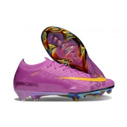Nike Mercurial Vapor 16 Elite XVI FG Cleats Purple Yellow
