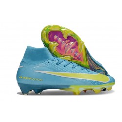 Nike Mercurial Superfly 10 Elite FG Football Shoes Blue Yellow