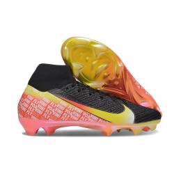 Nike Mercurial Superfly 10 Elite FG Football Shoes Black Yellow Red