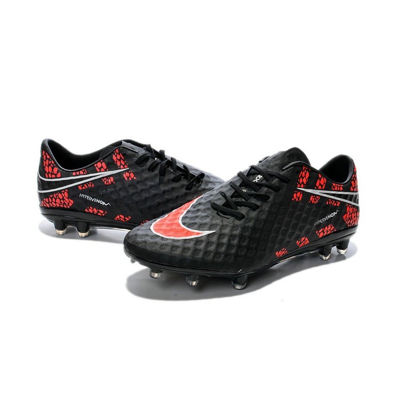New Neymar World Cup 2014 Nike HyperVenom Phantom FG ACC Reflective Black Red