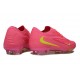 Nike Phantom 6 Low Cut Elite FG Cleat Pink Yellow