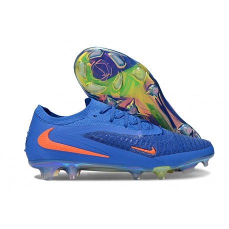 Nike Phantom 6 Low Cut Elite FG Cleat Blue Orange
