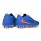Nike Phantom 6 Low Cut Elite FG Cleat Blue Orange