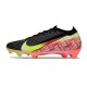 Nike Mercurial Vapor XVI Elite FG Cleats Black Crimson Yellow Green
