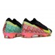 Nike Mercurial Vapor XVI Elite FG Cleats Black Crimson Yellow Green
