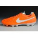 New Leather Ronaldinho Nike Tiempo Legend 5 FG Soccer Cleats Orange White