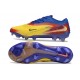 Nike Phantom 6 Low Cut Elite FG Cleat Yellow Blue Red Gold