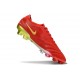 Nike Tiempo Legend X Elite FG New Cleat Red Gold