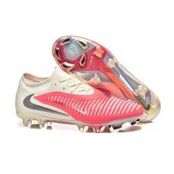 Nike Phantom 6 Low Cut Elite FG Cleat Red Beige Black