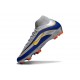 Nike Mercurial Superfly 10 Elite FG Football Shoes Silver Blue Yellow