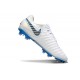 Nike Tiempo Legend 10 Elite Grass White Gray Blue