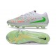 Nike Phantom 6 Low Cut Elite FG Cleat X EAFC Grey Green Crimson