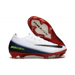 Nike Mercurial Vapor XVI Elite FG Shoes White Black Red