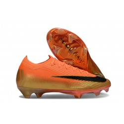 Nike Mercurial Vapor XVI Elite FG Shoes Orange Black Golden