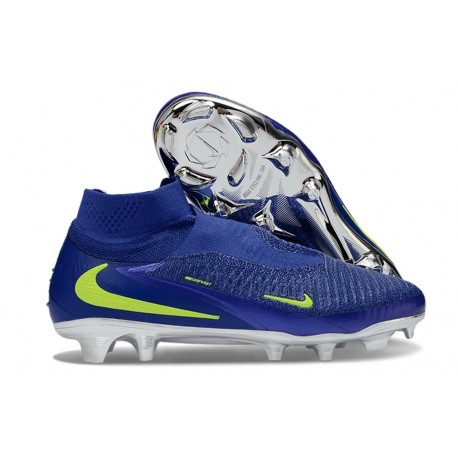 Nike Phantom 6 High Cut Elite FG Blue Yellow