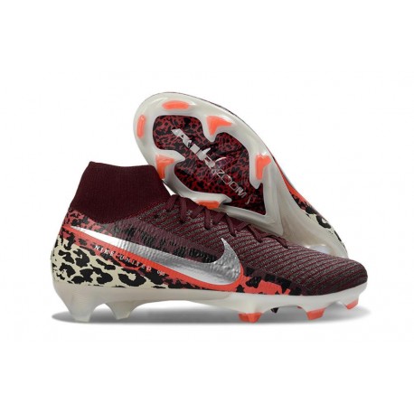 Nike Mercurial Superfly 10 Elite FG Boots Maroon Silver