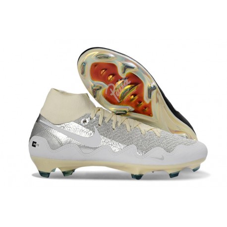 Nike Mercurial Superfly 10 Elite FG Boots White Silver Black