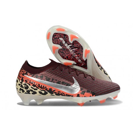 Nike Air Zoom Mercurial Vapor 16 Elite FG Crimson Silver Black