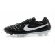 New Leather Ronaldinho Nike Tiempo Legend 5 FG Boots Black White