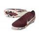 Nike Air Zoom Mercurial Vapor XVI Elite SG United - Burgundy Crush Metallic Silver Universal Red Fossil