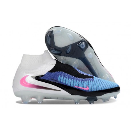 Nike Phantom 6 High Cut Elite FG Racer Blue Pink Blast White