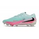Nike Phantom 6 Low Cut Elite Firm Ground Shoes Pistachio Frost Pink Black