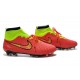 Nike New 2014 Football Boots Magista Obra FG Red Volt Black