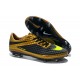 Neymar 2014 New Nike HyperVenom Phantom FG Premium ACC Cleats Gold Black Volt
