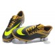 Neymar 2014 New Nike HyperVenom Phantom FG Premium ACC Cleats Gold Black Volt