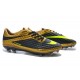 Neymar 2014 New Nike HyperVenom Phantom FG Premium ACC Cleats Gold Black Volt